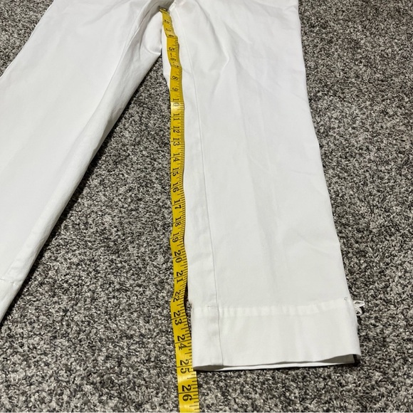 Soft Surroundings Womens Slim/Crop Capri Pants M Pull On Brightside White Note - Picture 2 of 14